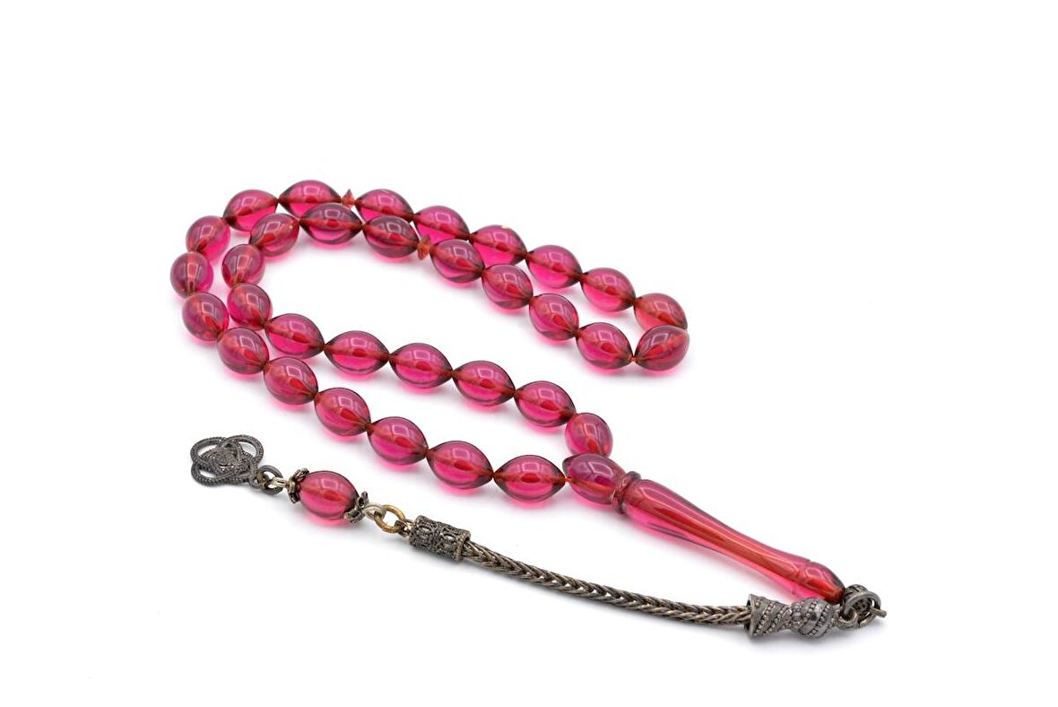 ORİJİNAL MOR SIKMA KEHRİBAR TESBİH