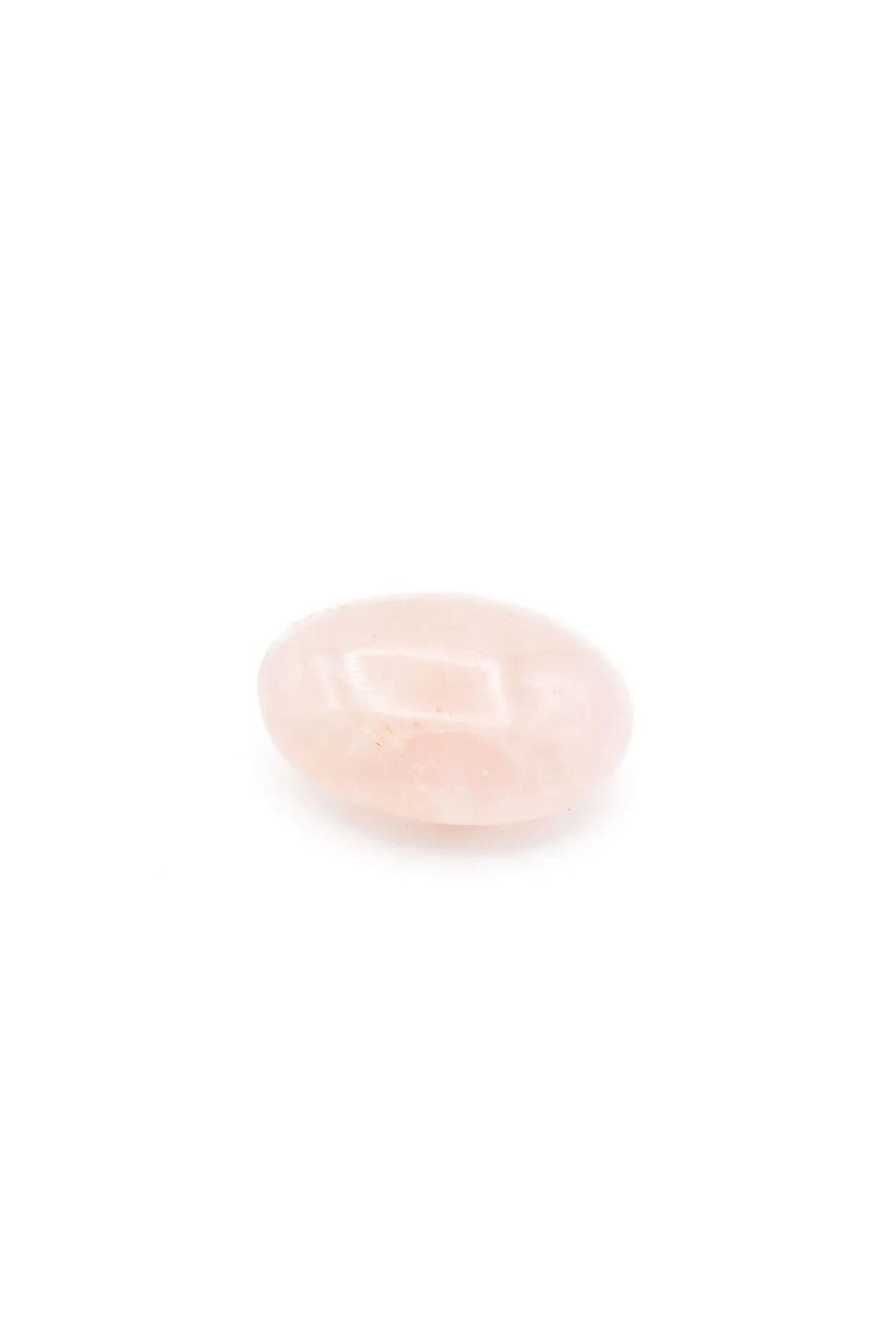 Hakiki Doğal Sabun Şeklinde Pembe Kuvars Masaj Taşı 82 Gram