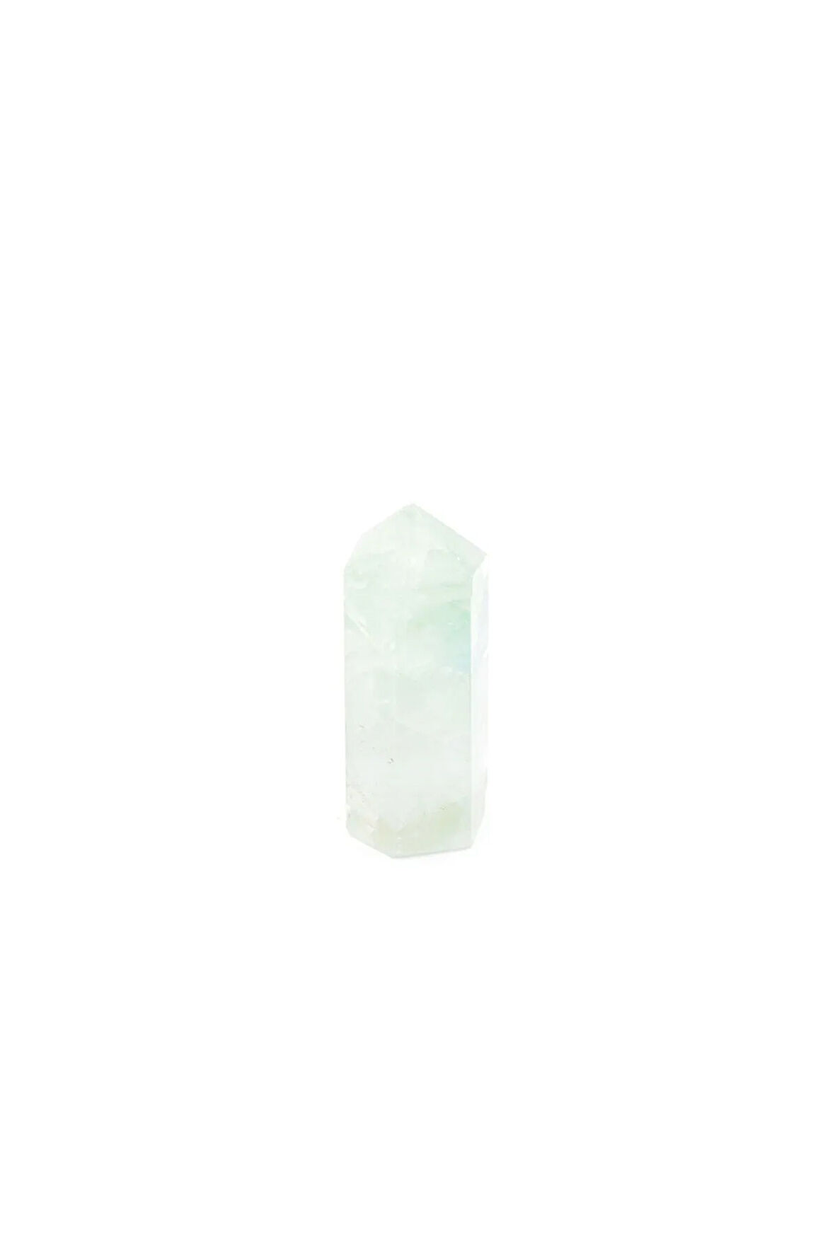 Hakiki Doğal Yeşil Florit Taşı Obelisk Doğal Taş 52 Gram