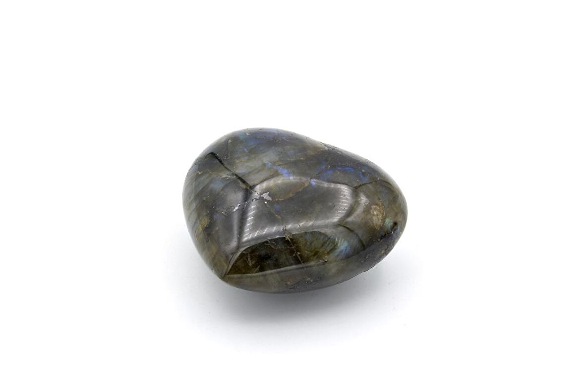 HAKİKİ A KALİTE DOĞAL KALP ŞEKLİNDE LABRADORİT TAŞI 96 GRAM