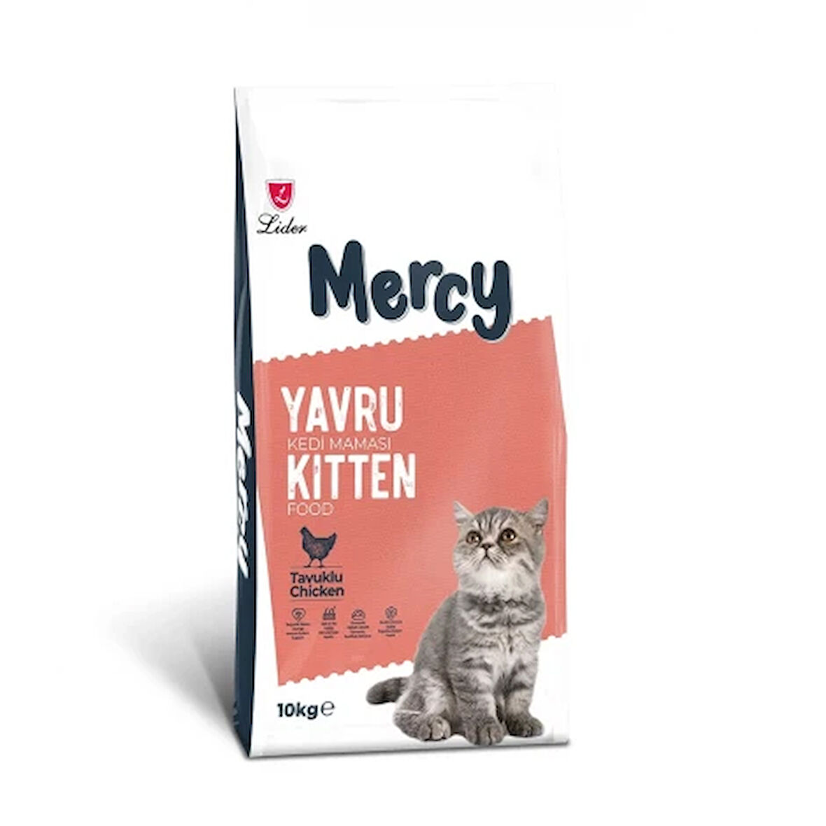 Mercy Tavuklu Yavru Kedi Maması 10 kG