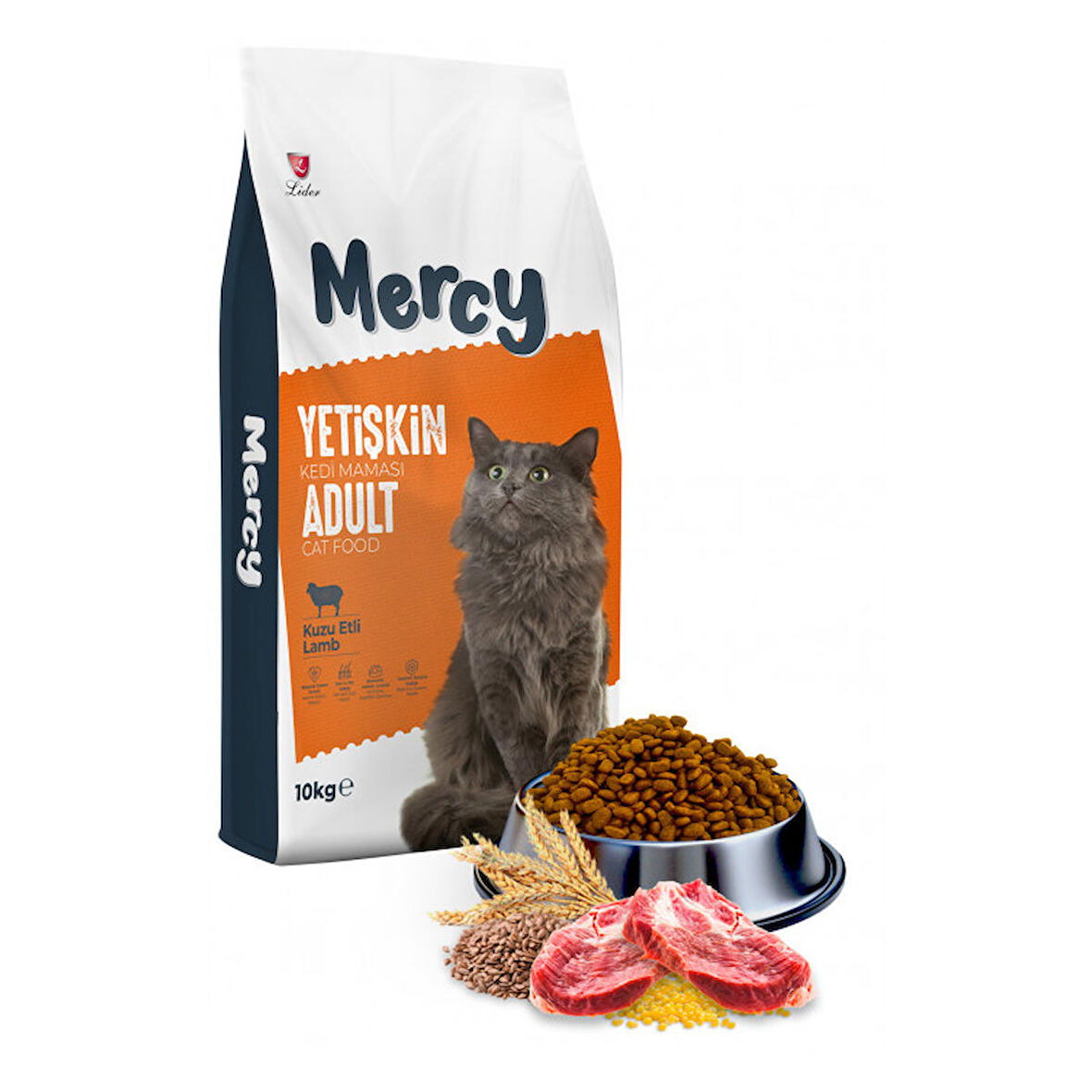 Mercy Kuzu Etli Yetişkin Kedi Maması 10 Kg