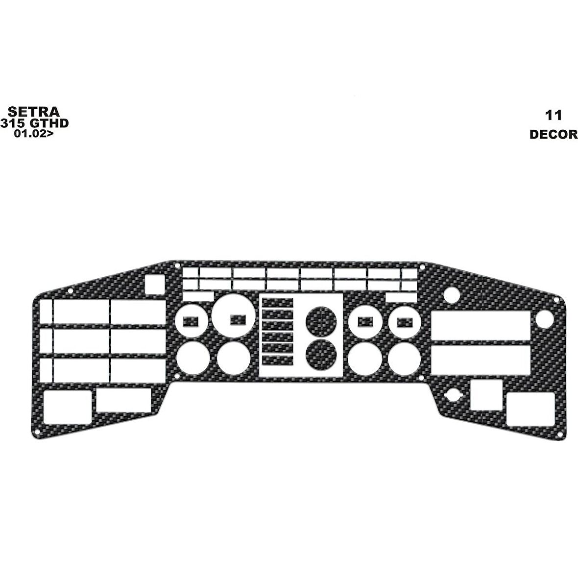 Meriç® Setra 315 Gthd Ön Torpido Kaplama 11 Parça 1996-2000
