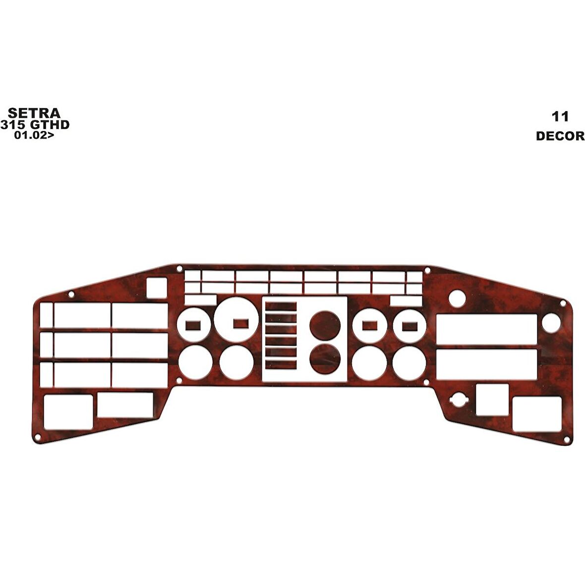 Meriç® Setra 315 Gthd Ön Torpido Kaplama 11 Parça 1996-2000
