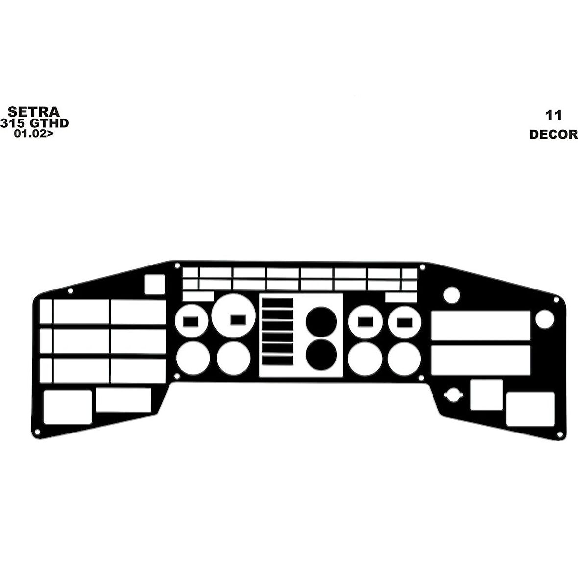 Meriç® Setra 315 Gthd Ön Torpido Kaplama 11 Parça 1996-2000