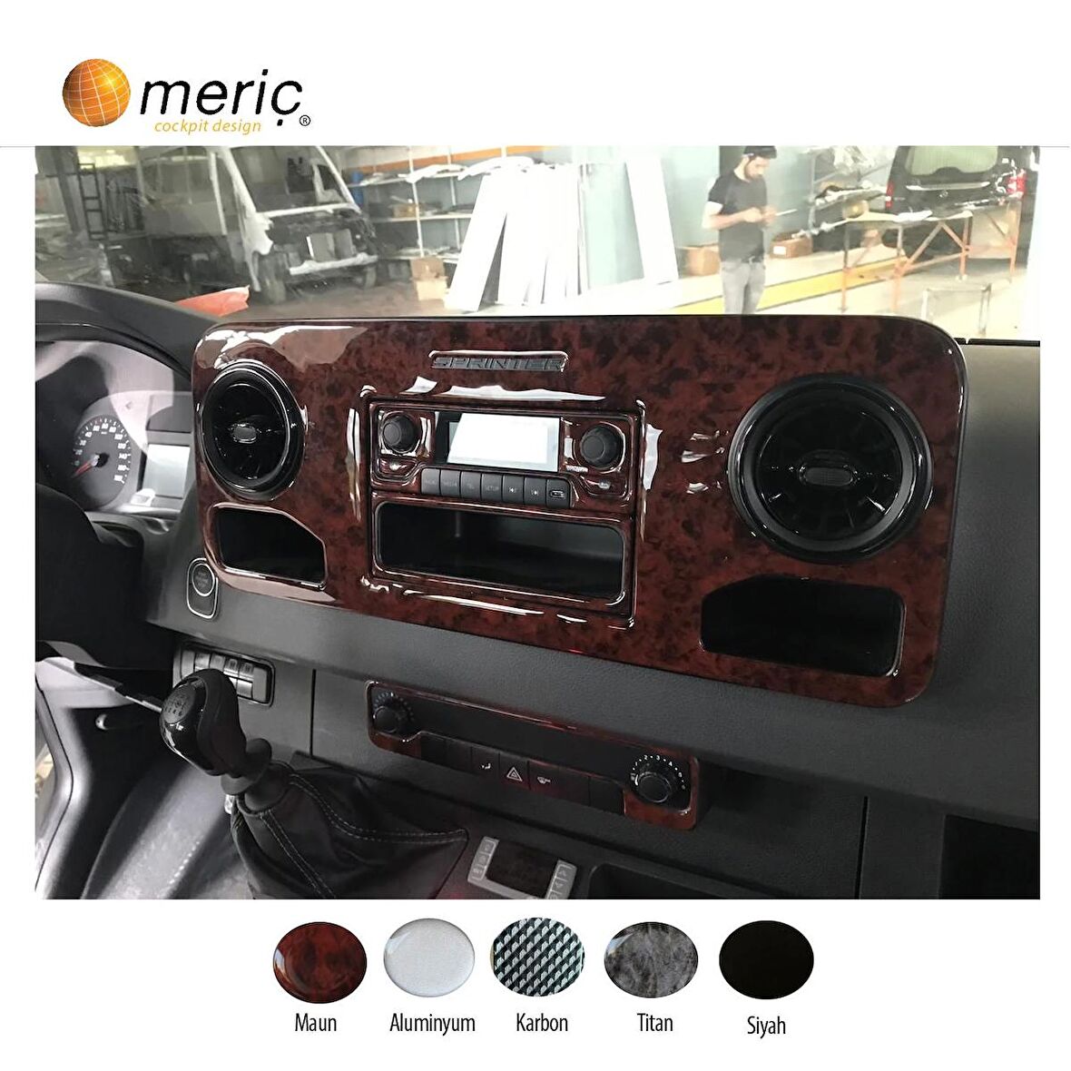 Meriç® Sprinter W907 Ön Torpido Kaplama 7" Multimedia 55 Parça 2020-›