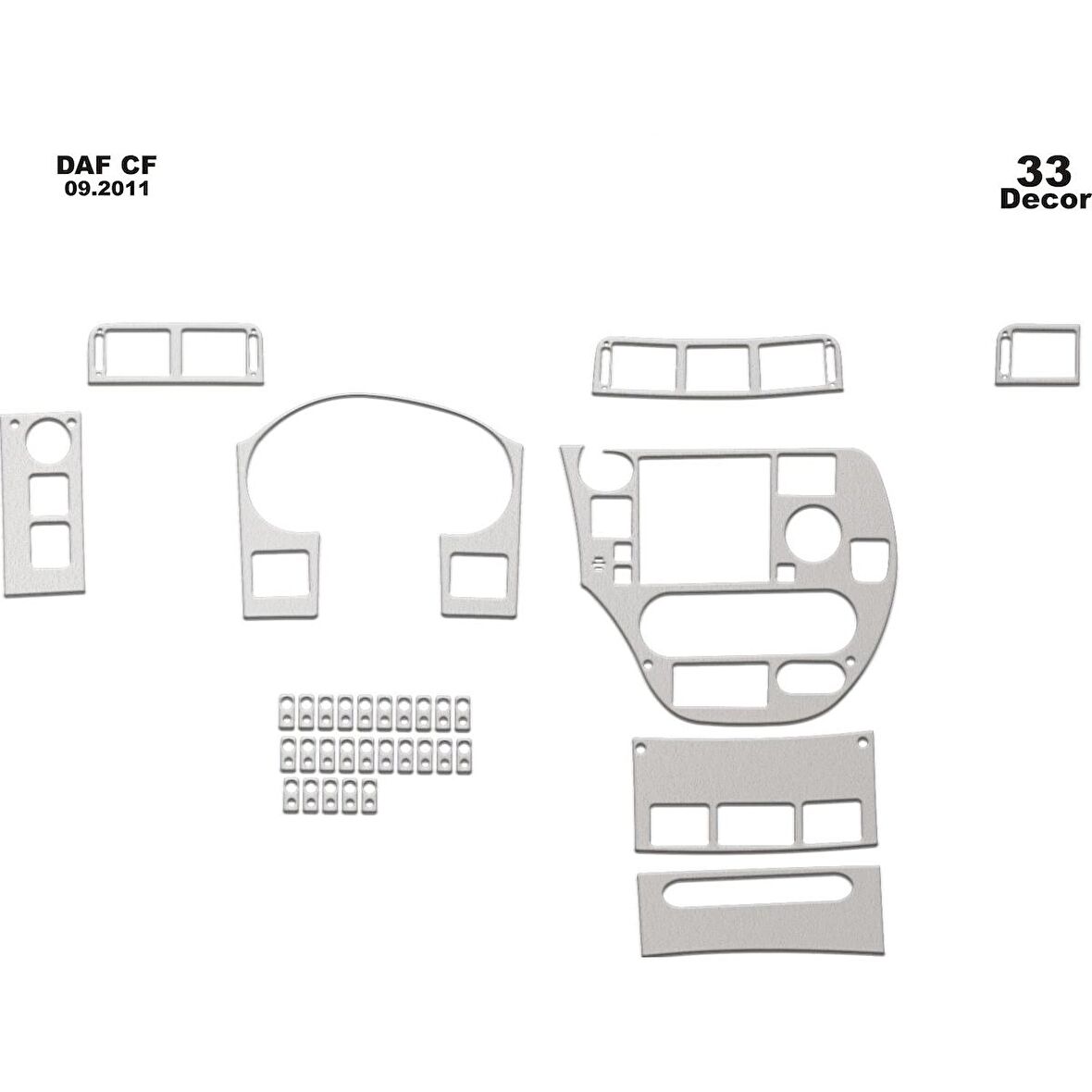 Meriç® Daf Cf Ön Torpido Kaplama 33 Parça 2011-›