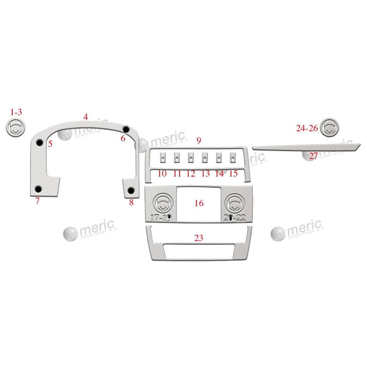 Meriç® Otokar Sultan Ön Torpido Kaplama 27 Parça 2010-2014
