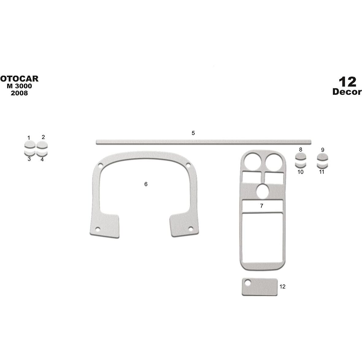 Meriç® Otokar M-3000 Ön Torpido Kaplama 12 Parça 2008-›