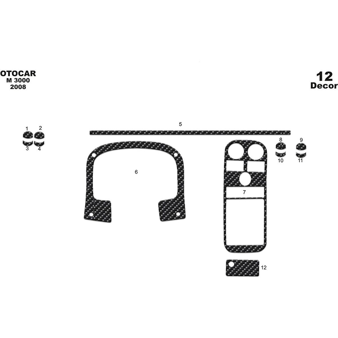 Meriç® Otokar M-3000 Ön Torpido Kaplama 12 Parça 2008-›