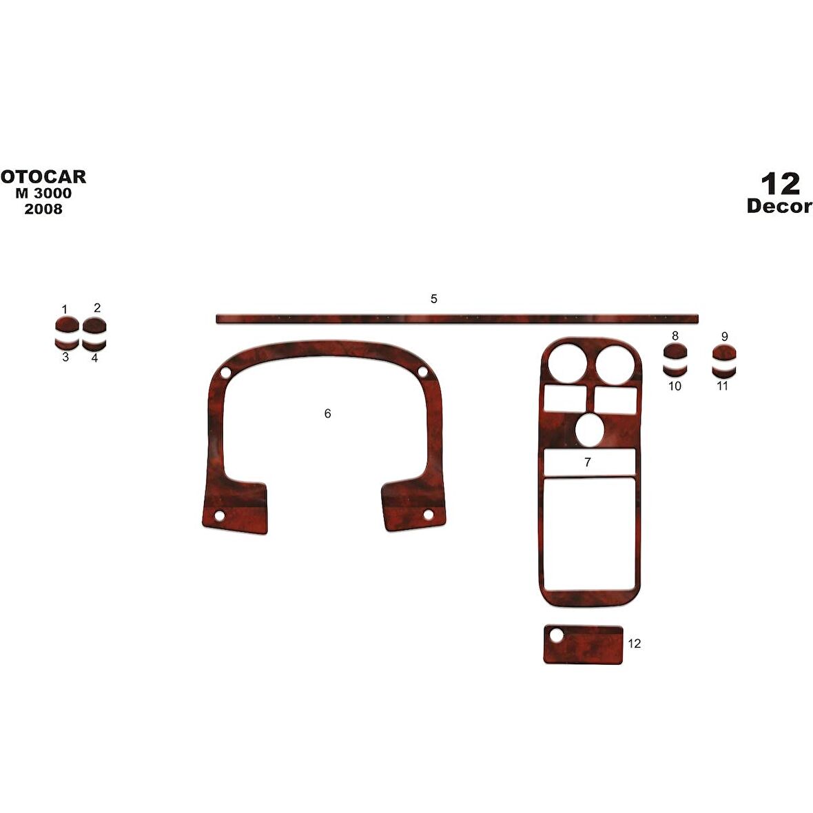 Meriç® Otokar M-3000 Ön Torpido Kaplama 12 Parça 2008-›