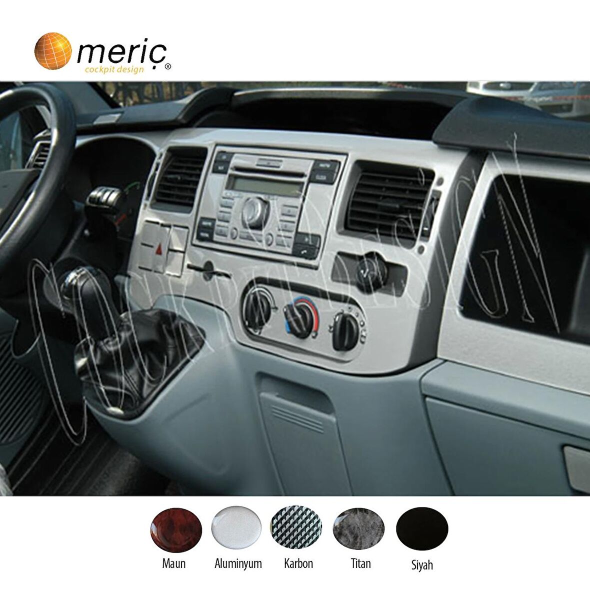 Meriç® Ford Transit Journey Ön Torpido Kaplama 23 Parça 2006-2010