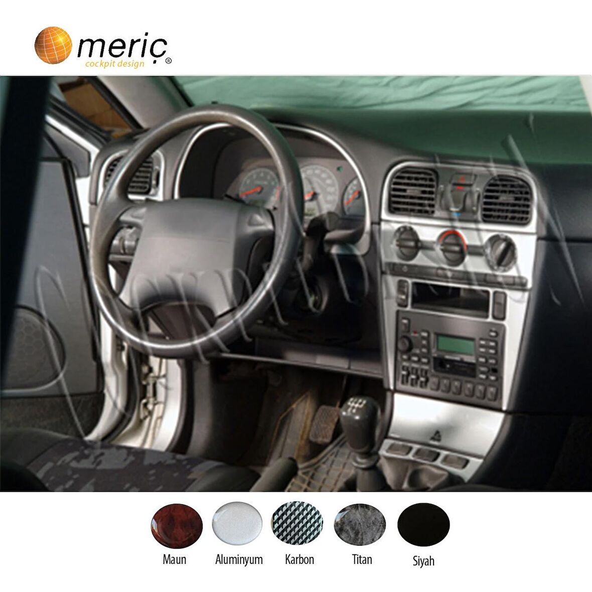 Meriç® Volvo S40 / V40 Alüminyum Kaplama 10 Parça 2000-2003