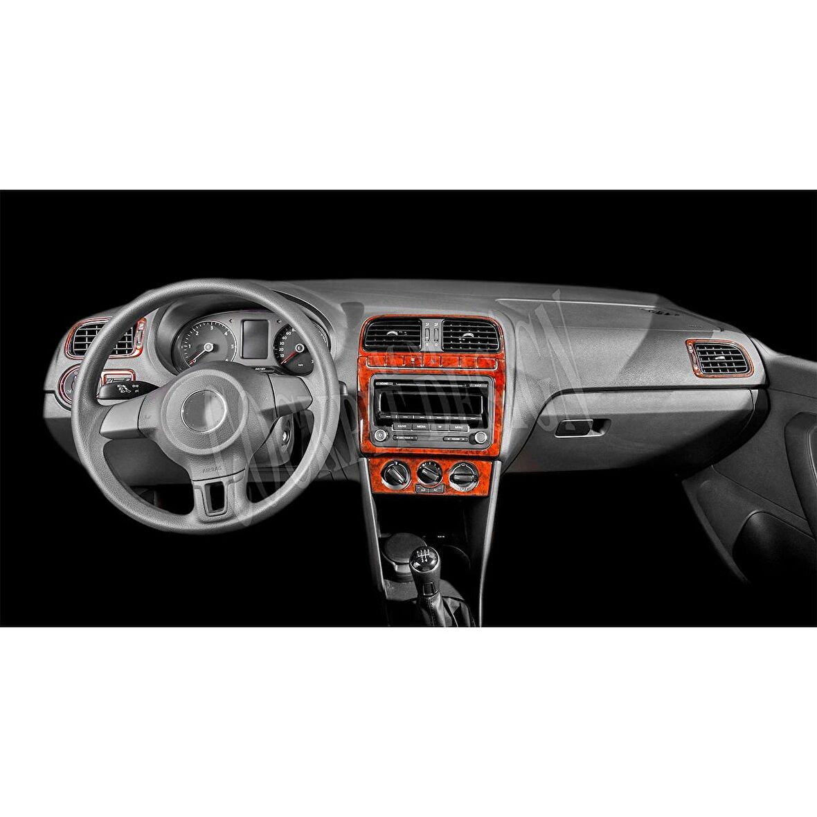 Meriç® Volkswagen Polo Ön Torpido Kaplama 14 Parça 2009-2015