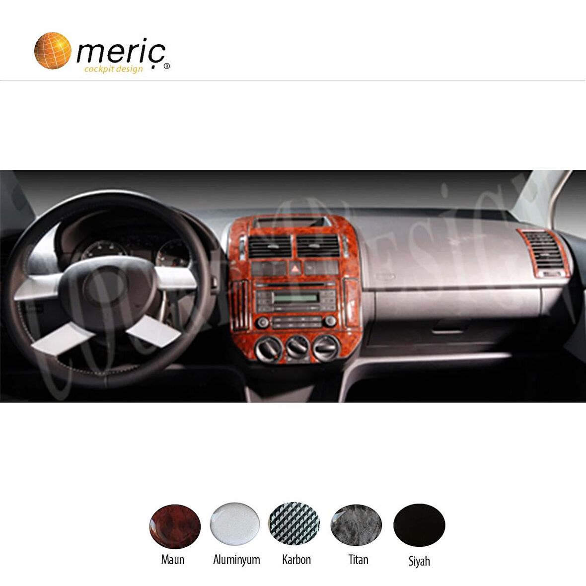 Meriç® Volkswagen Polo Ön Torpido Kaplama 15 Parça 2005-2009