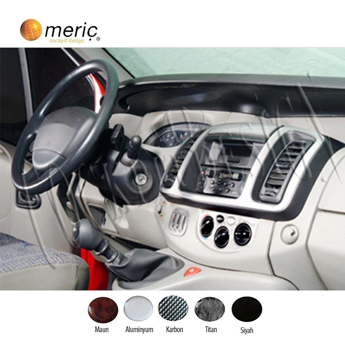 Meriç® Renault Trafic Ön Torpido Kaplama 19 Parça 2016-›