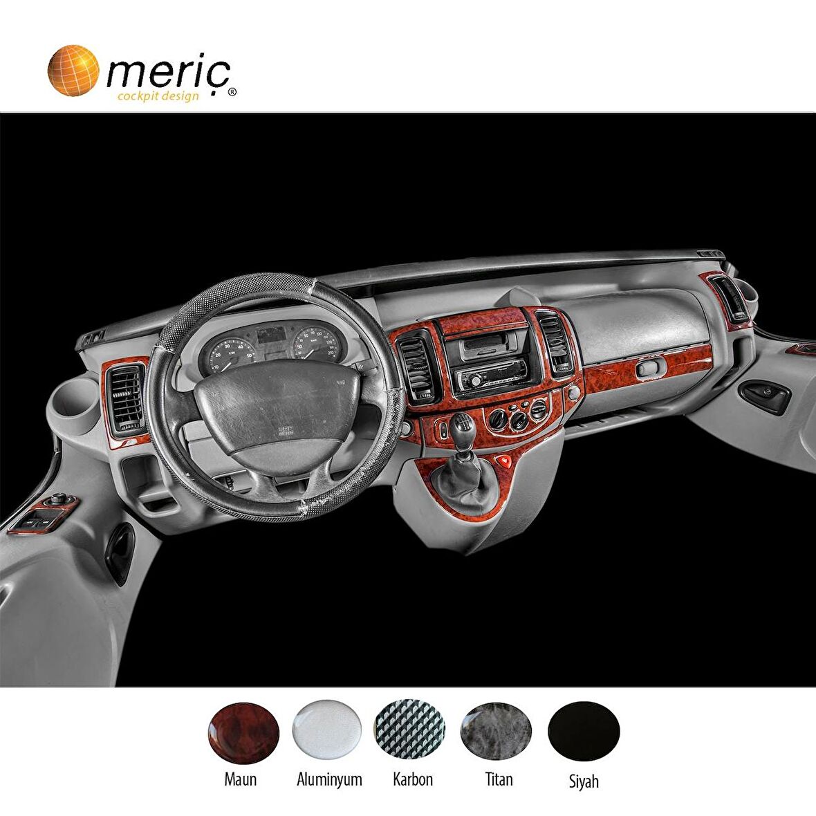 Meriç® Renault Trafic Ön Torpido Kaplama 19 Parça 2016-›