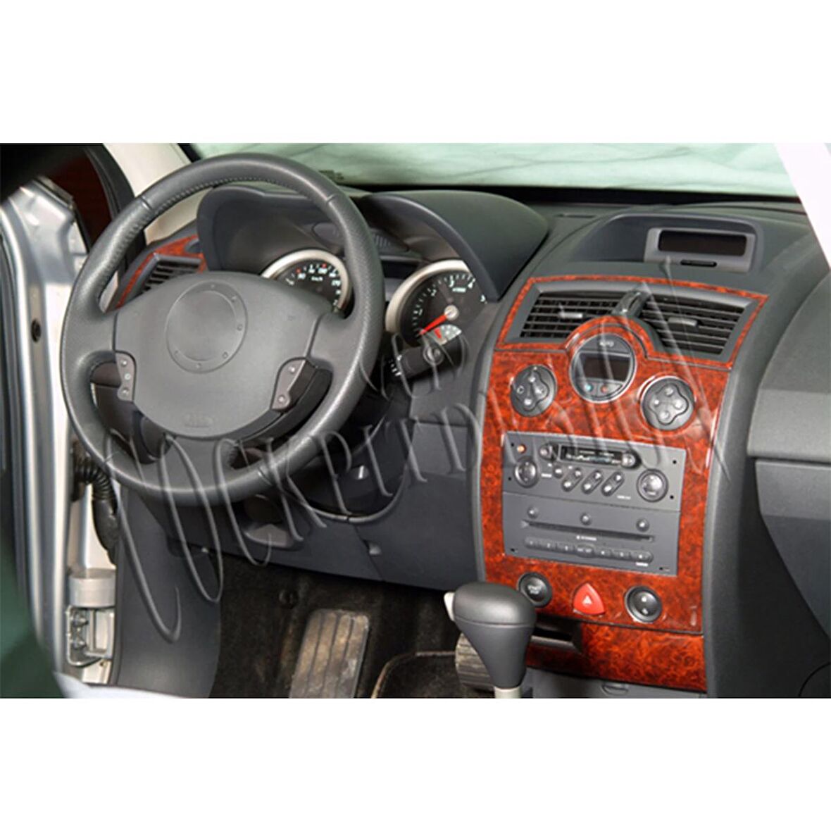 Meriç® Renault Megane 2 Ön Torpido Kaplama 17 Parça (Dijital Klima) 03-09