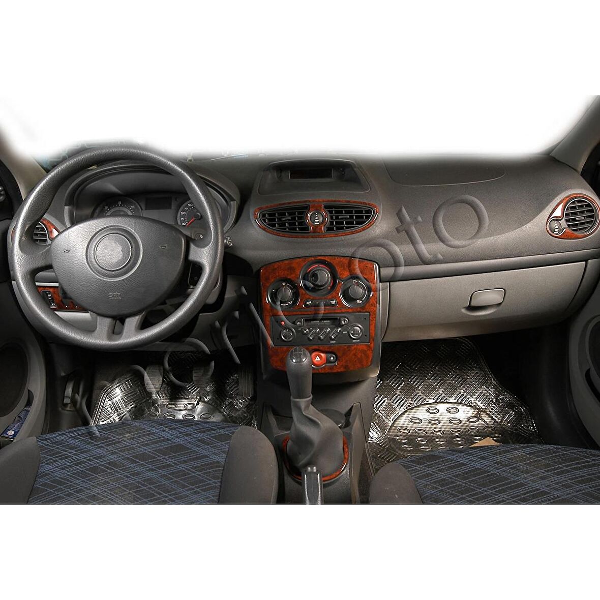 Meriç® Renault Clio 3 Ön Torpido Kaplama 9 Parça 2005-2012