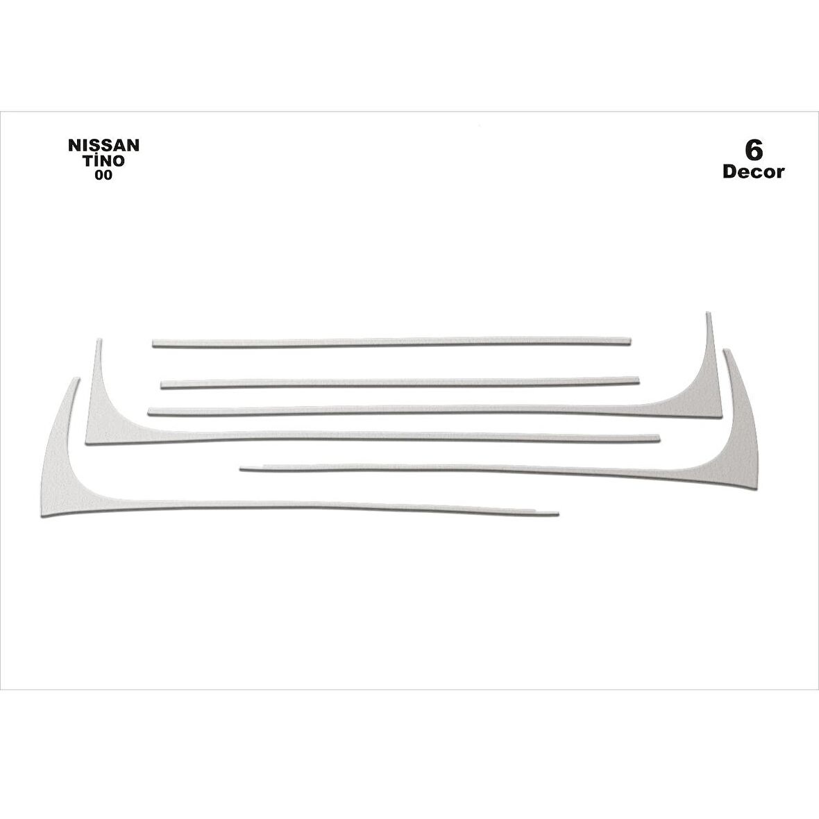 Meriç® Nissan Tino Ön Torpido Kaplama 6 Parça 2000-2008