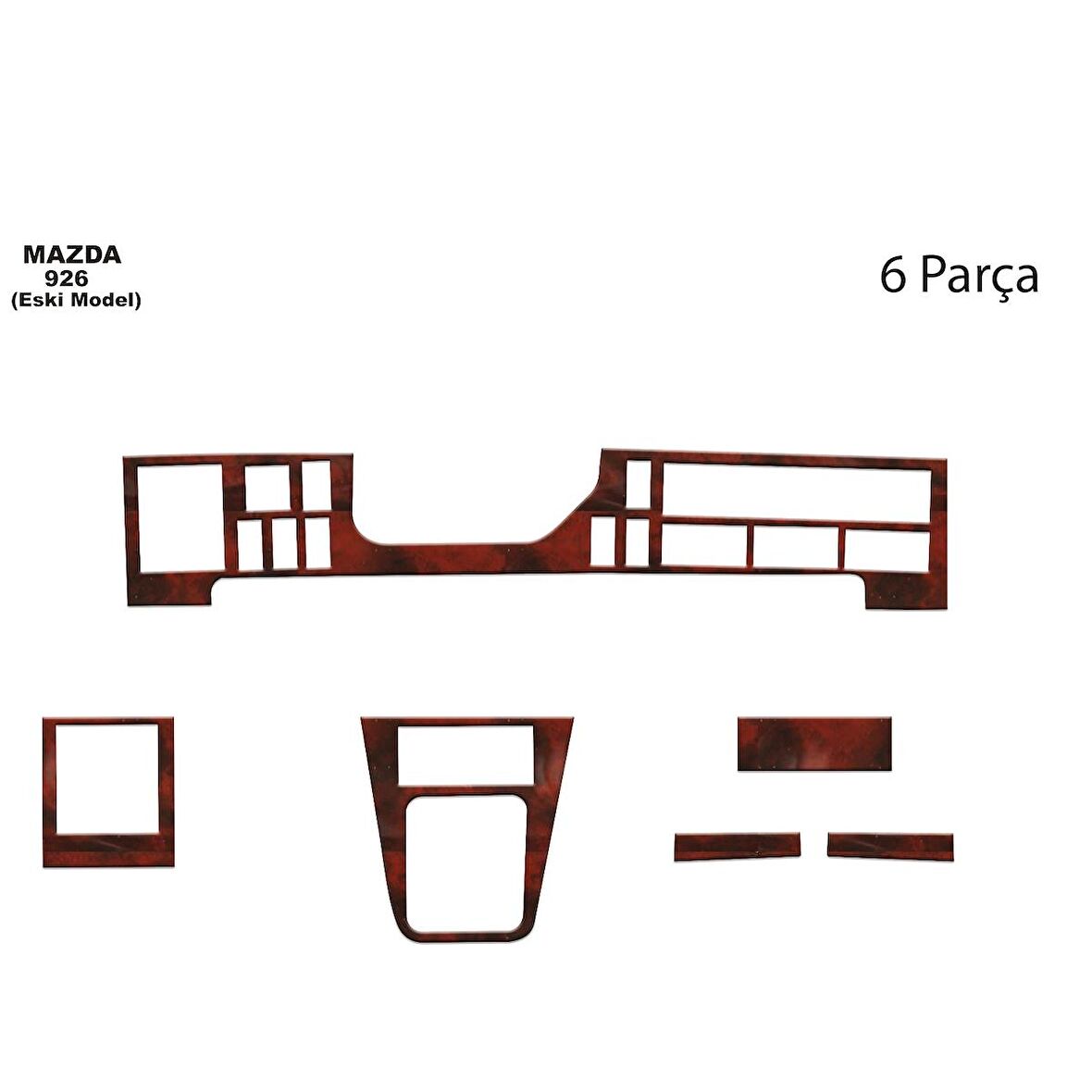 Meriç® Mazda 926 Ön Torpido Kaplama 6 Parça 1994-1999