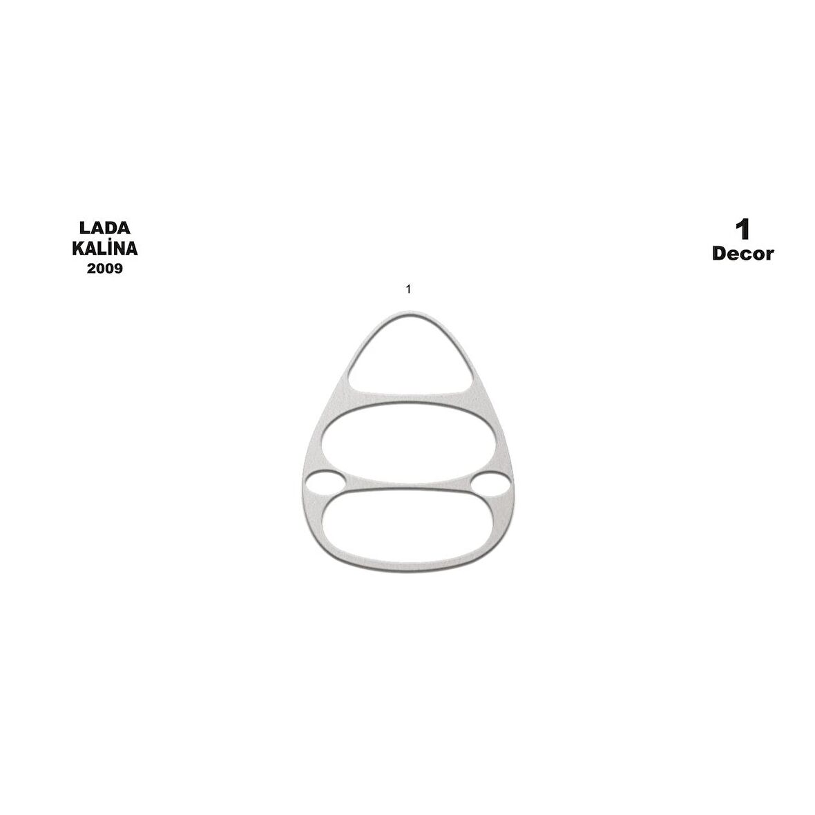 Meriç® Lada Kalina Ön Torpido Kaplama 1 Parça 2007-›