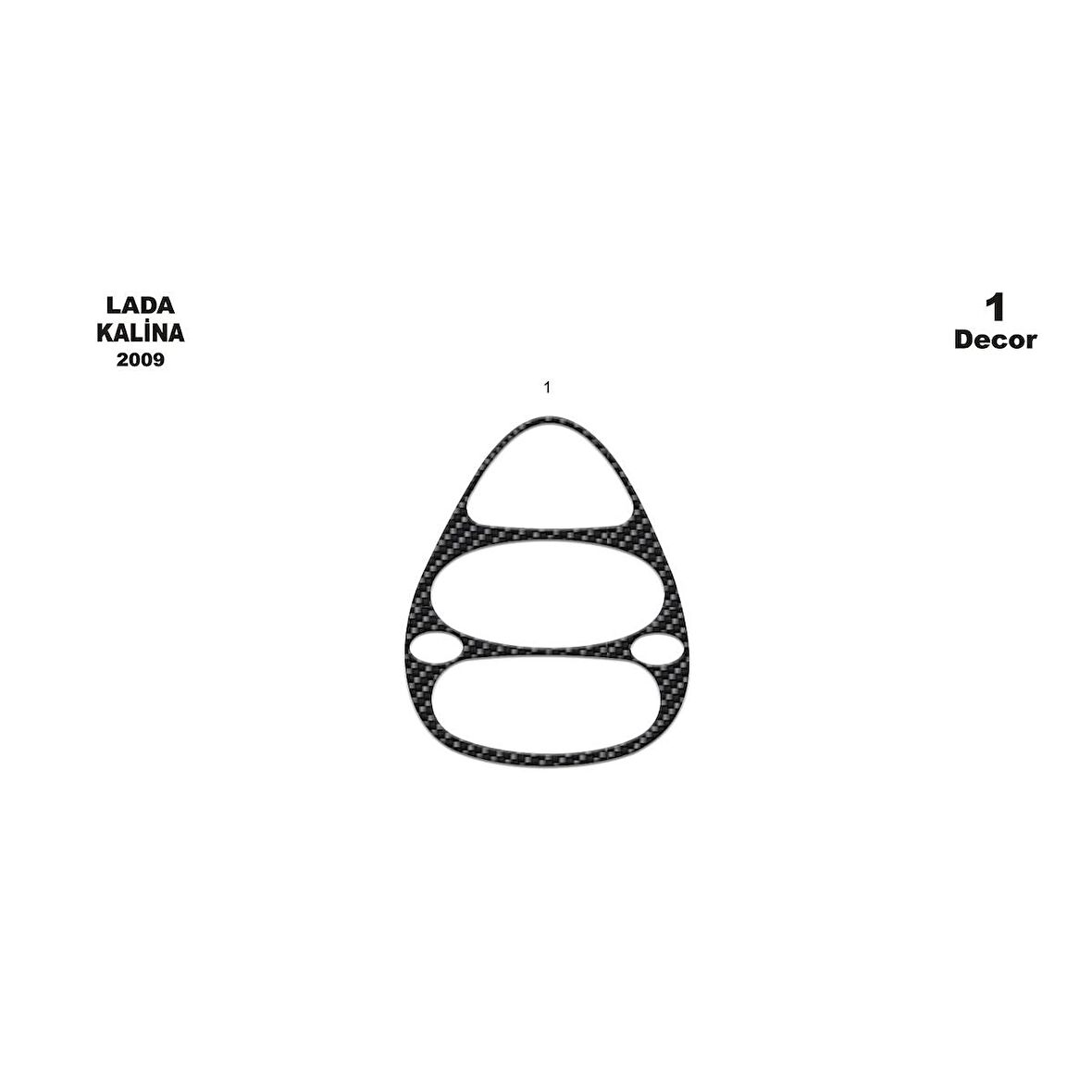 Meriç® Lada Kalina Ön Torpido Kaplama 1 Parça 2007-›