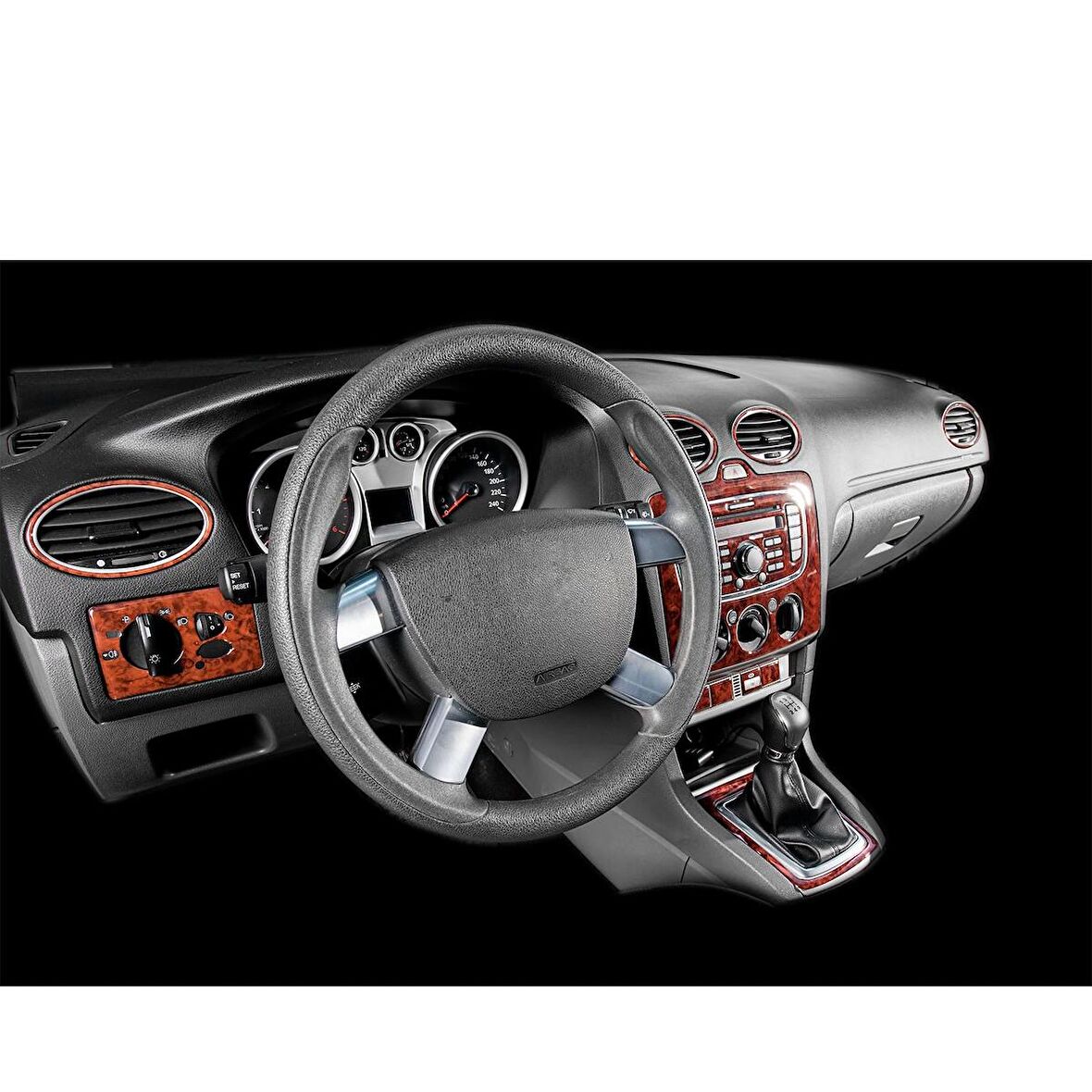 Meriç® Ford Focus Ön Torpido Kaplama (M.Klima) 19 P. 2004-2012