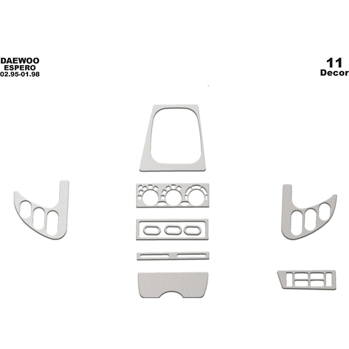 Meriç® Daewoo Espero Ön Torpido Kaplama 11 Parça 1995-1998