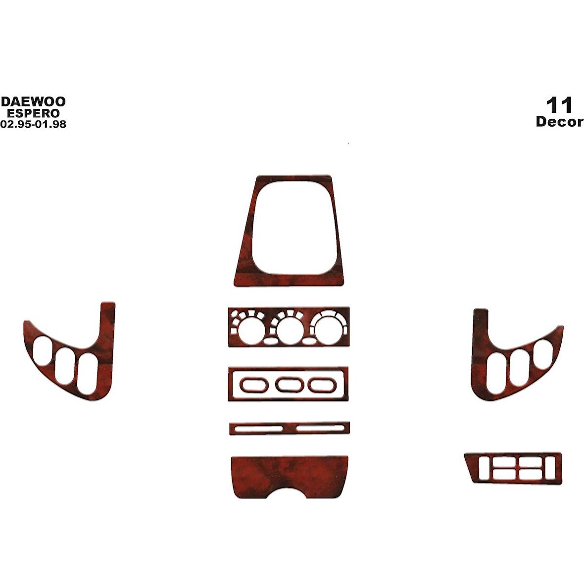 Meriç® Daewoo Espero Ön Torpido Kaplama 11 Parça 1995-1998