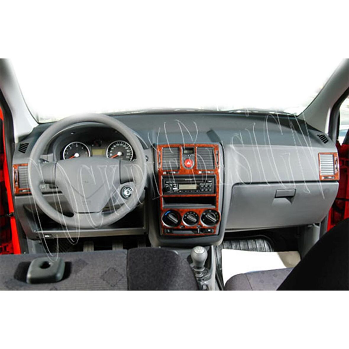 Meriç® Hyundai Getz Ön Torpido Kaplama 4 Parça 2005-2010