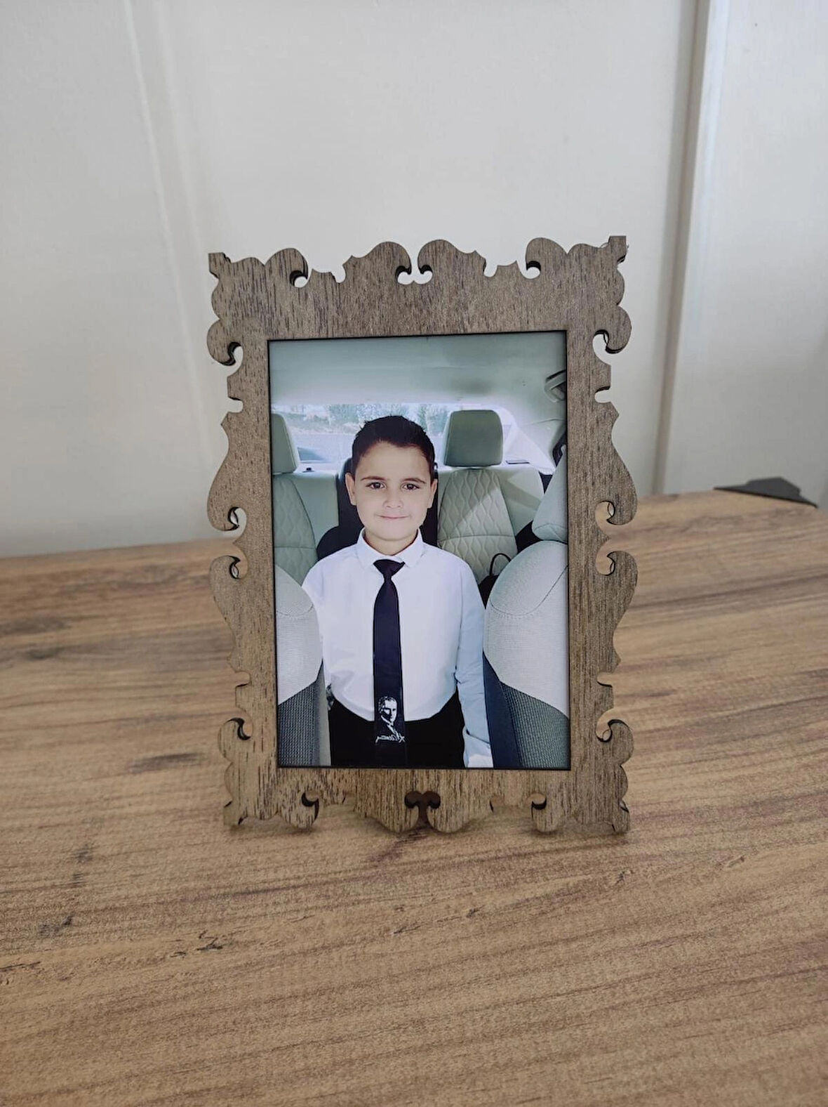 Ahşap Fotoğraf Çerçevesi 10x15 cm Dekoratif, Masa Üstü Çerçeve