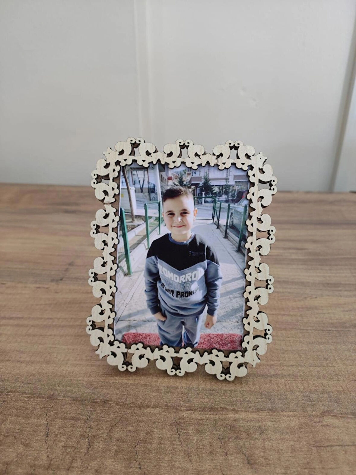Ahşap Fotoğraf Çerçevesi 7x10 cm Dekoratif, Masa Üstü Çerçeve