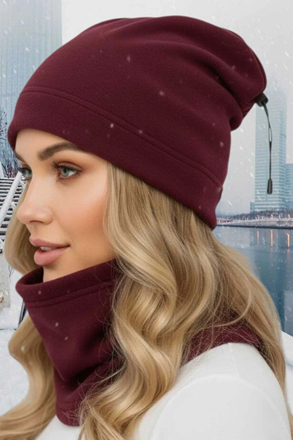 Tezzgelsin Kadın Polar Bere Ve Boyunluk Takımı