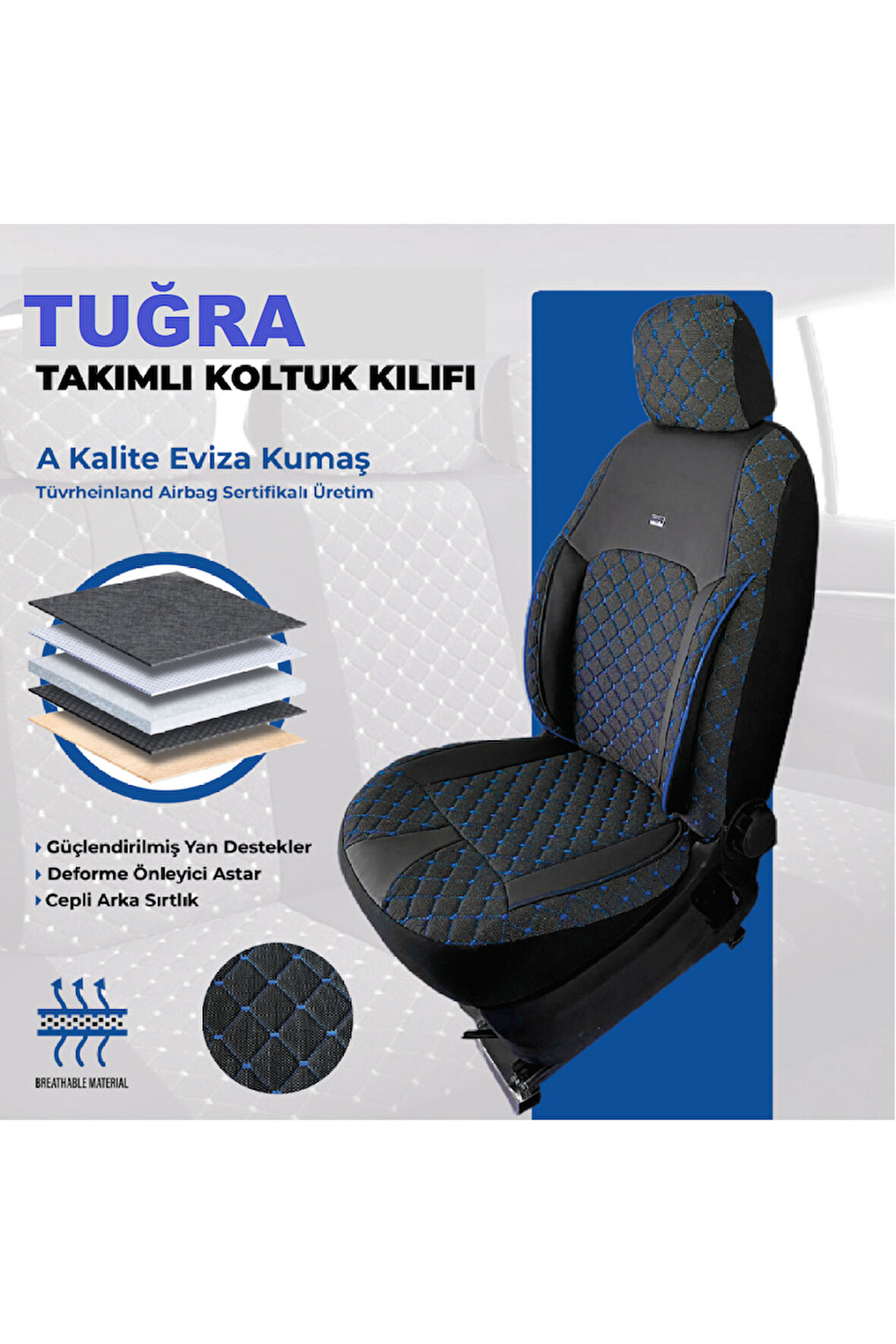 Citroen C4 HB COOPE  2004-2010 arka sırt 2+1 arka oturak2+1 Tuğra serisi oto koltuk kılıfı