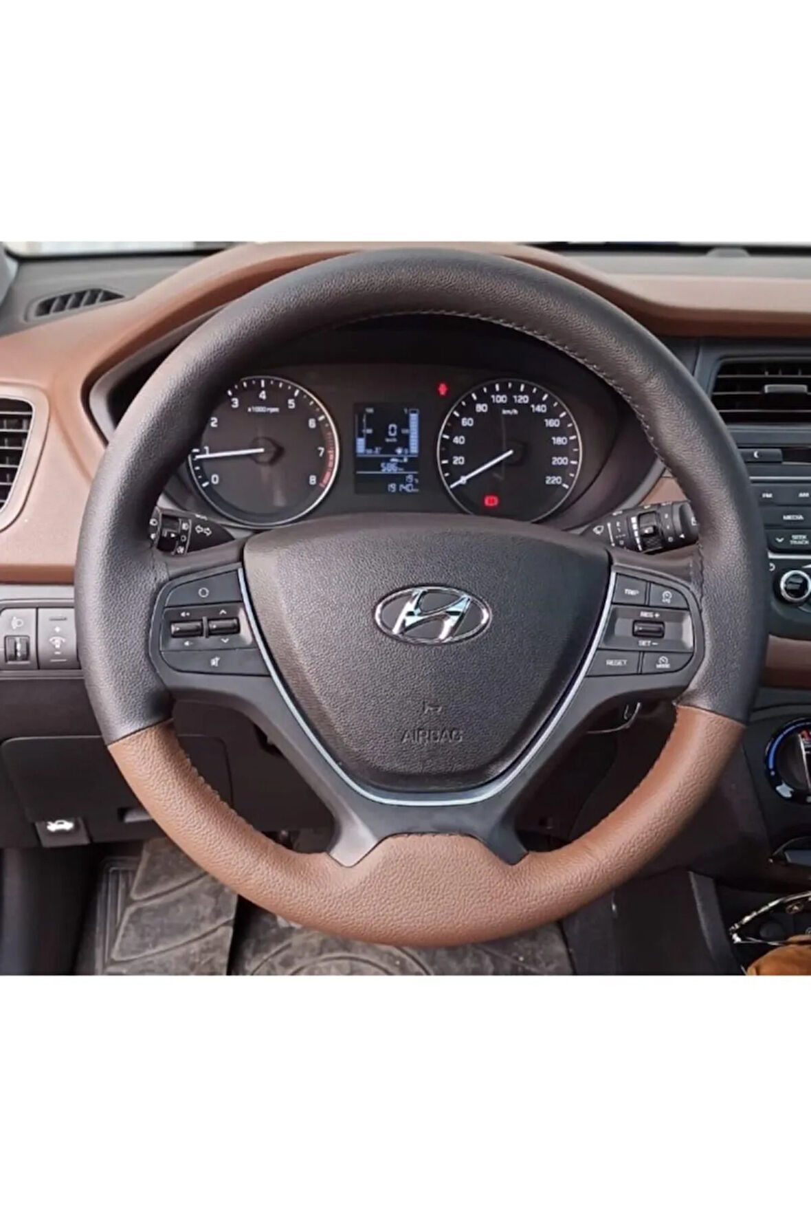 Siyah-kahverengi Oto Deri Direksiyon