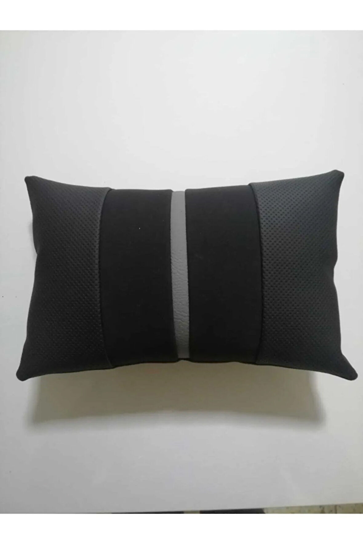 Oto Araç Seyahat Araba Boyun Yastığı Siyah-gri Yüzüklü