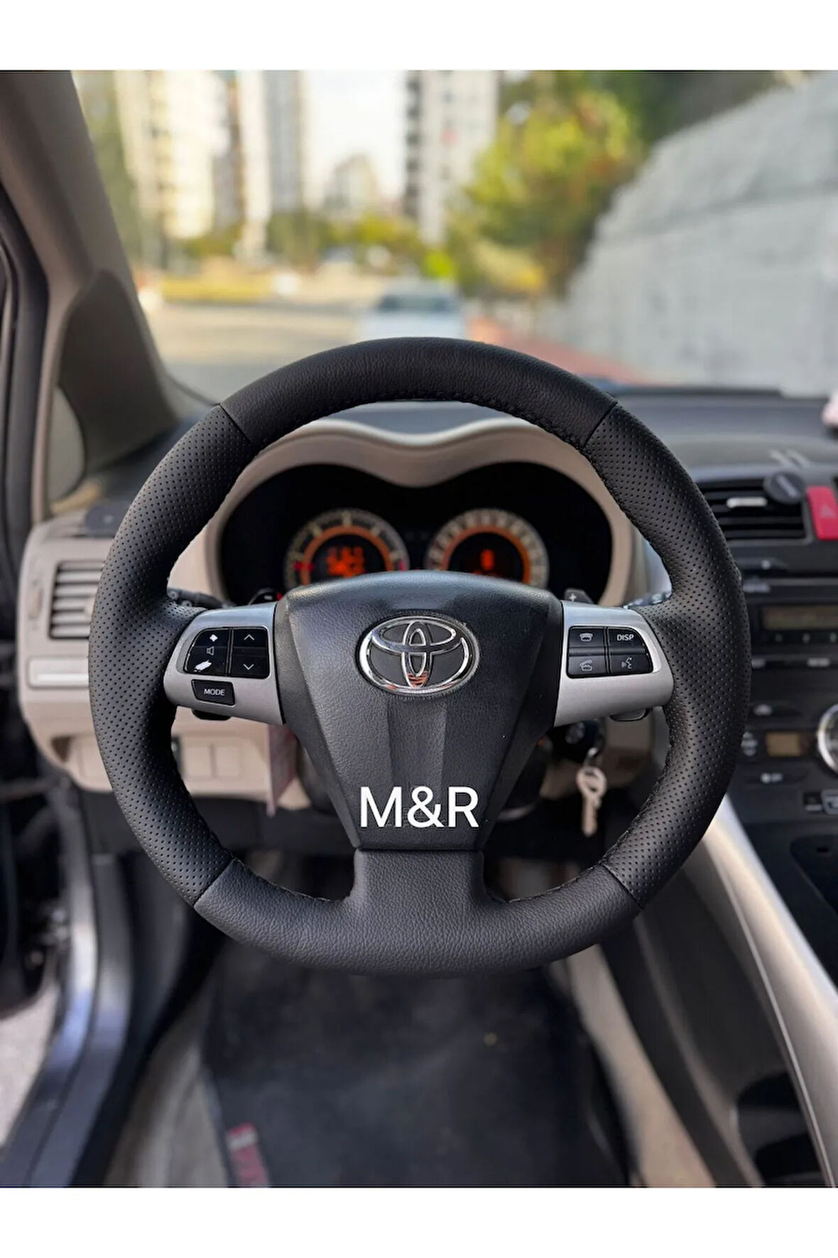 TOYOTA COROLLA AURİS  KAPLAMA DERİ DİREKSİYON KILIFI