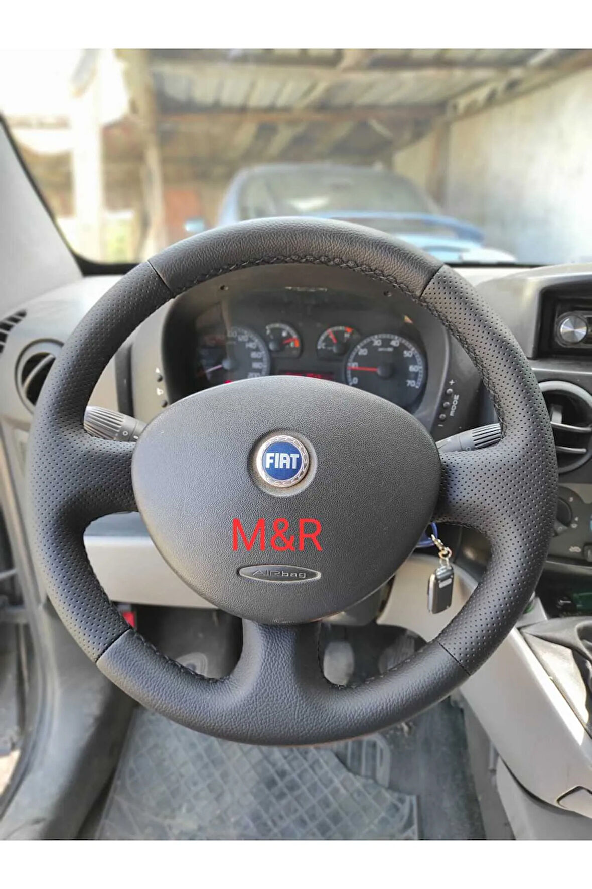 FİAT DOBLO  KAPLAMA DERİ DİREKSİYON KILIFI