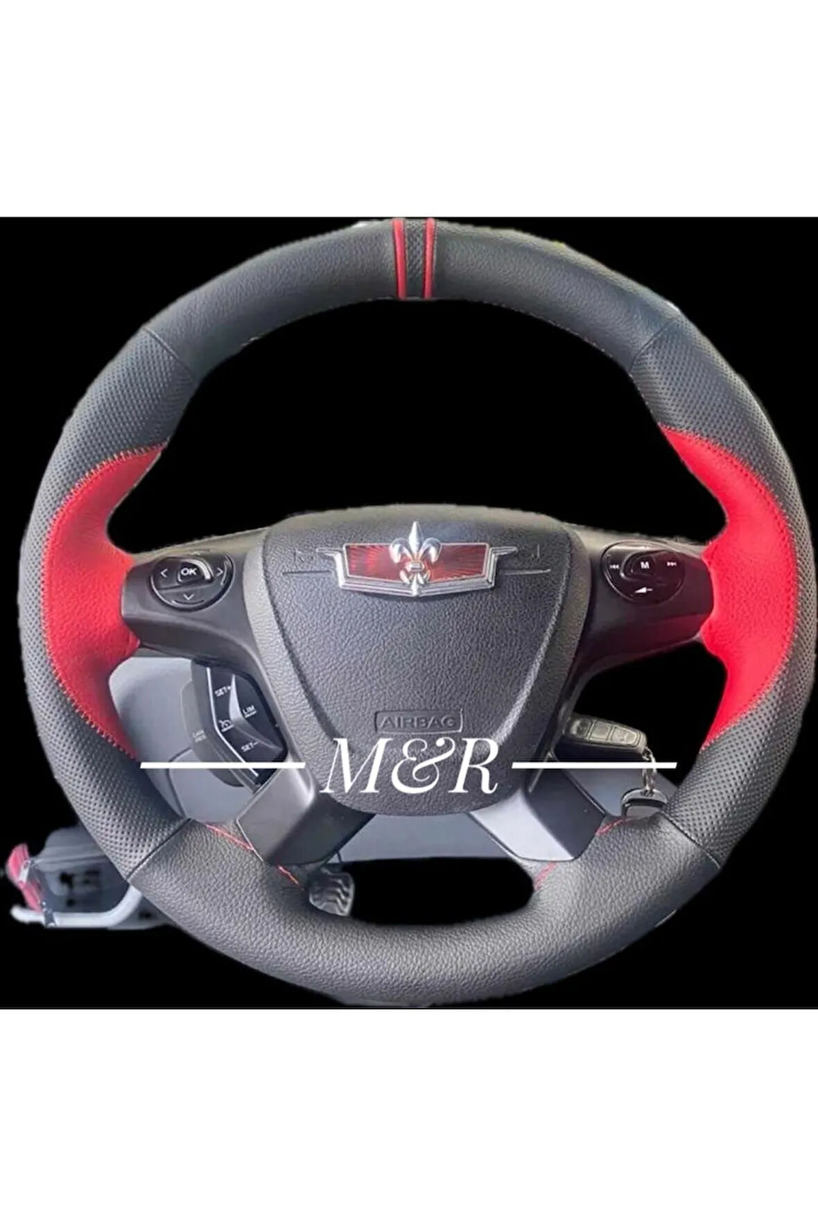 FORD TRANSİT ARACA ÖZEL  KAPLAMA DERİ DİREKSİYON KILIFI