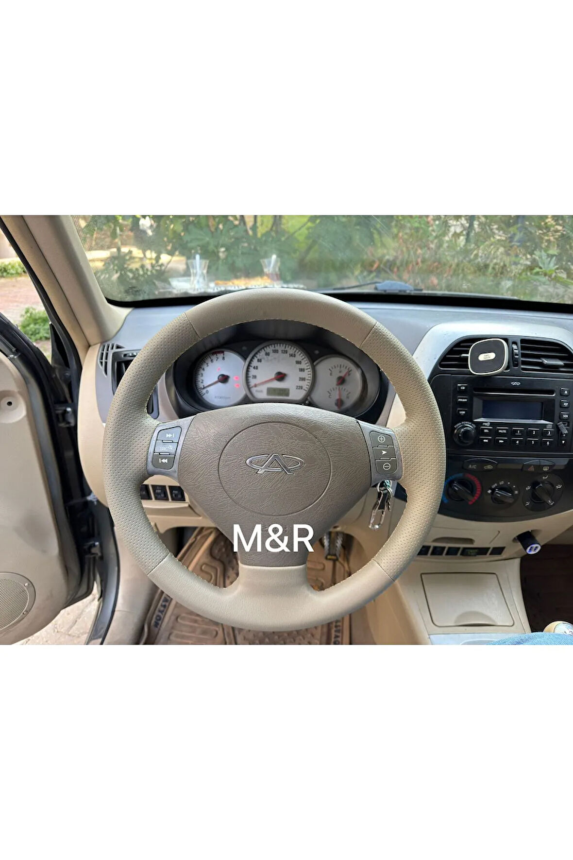 CHERRY TİGGO KAPLAMA DERİ DİREKSİYON KILIFI