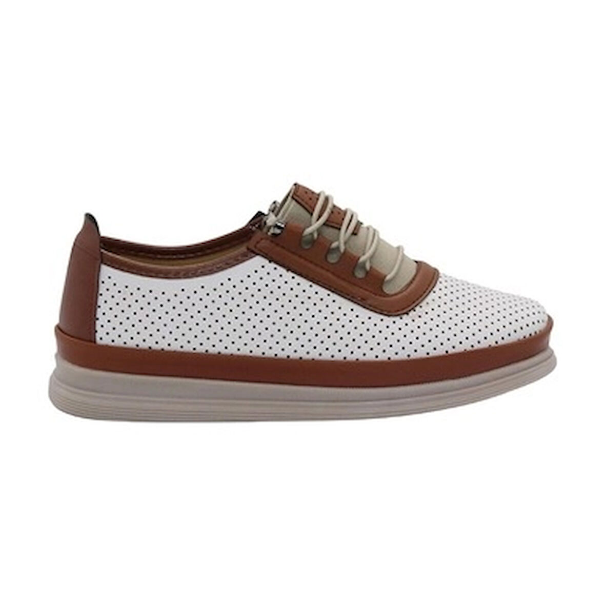 Mergenshoes Esa T033 Beyaz Rahat Taban Kadın Günlük Ayakkabı