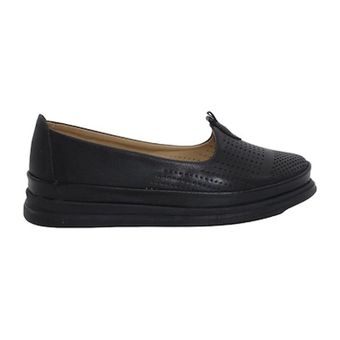 Mergenshoes Esa 030 Siyah Füme Rahat Taban Kadın Günlük Ayakkabı 
