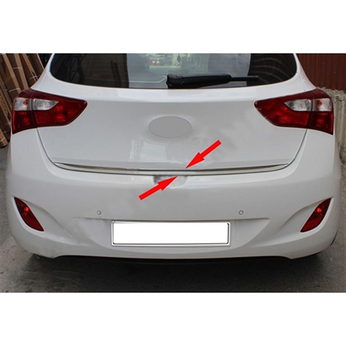 Hyundai i30 Krom Bagaj Alt Çıta 2012-2017 Paslanmaz Çelik