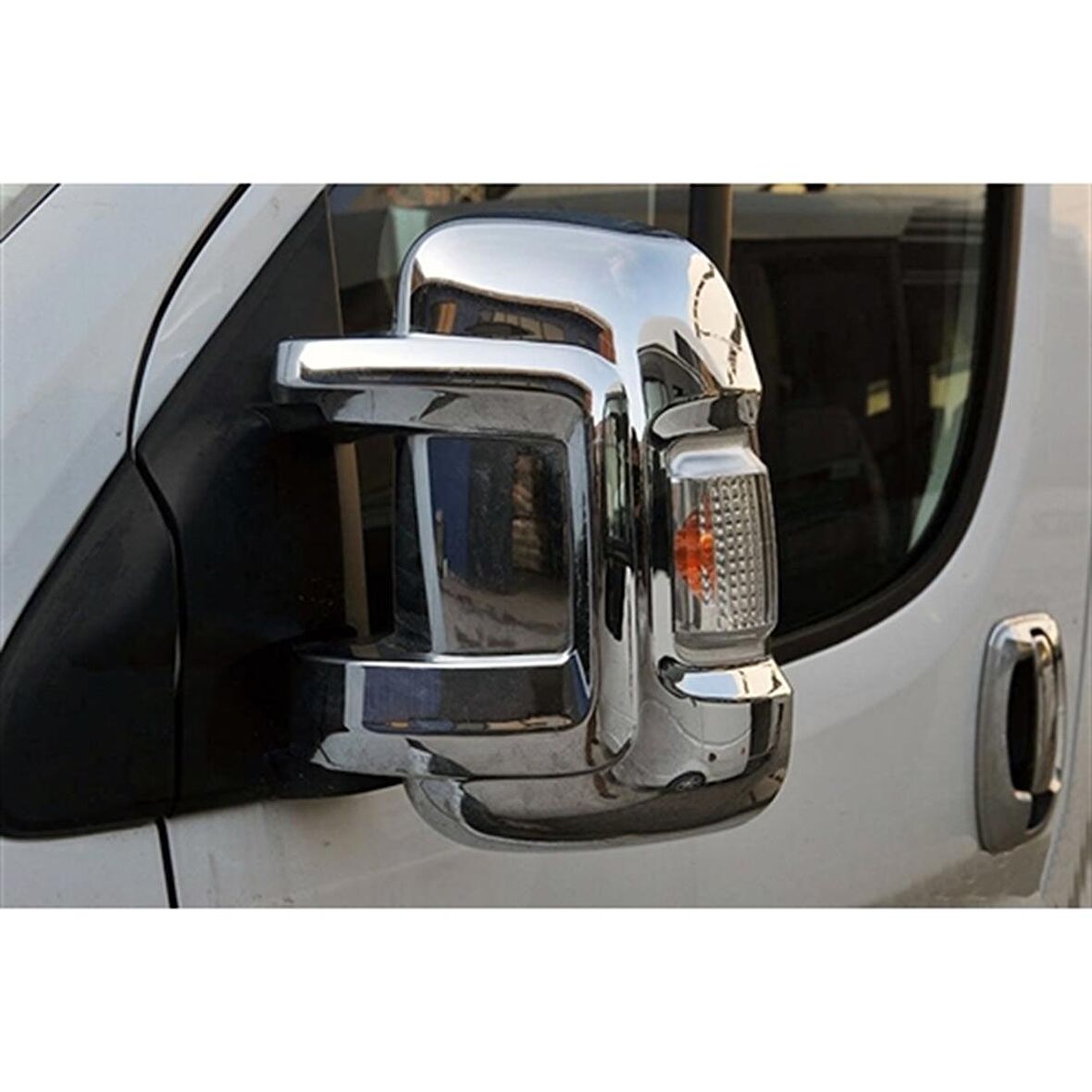 Peugeot Boxer Krom Ayna Kapağı 2006 Sonrası 2 Parça Abs Krom
