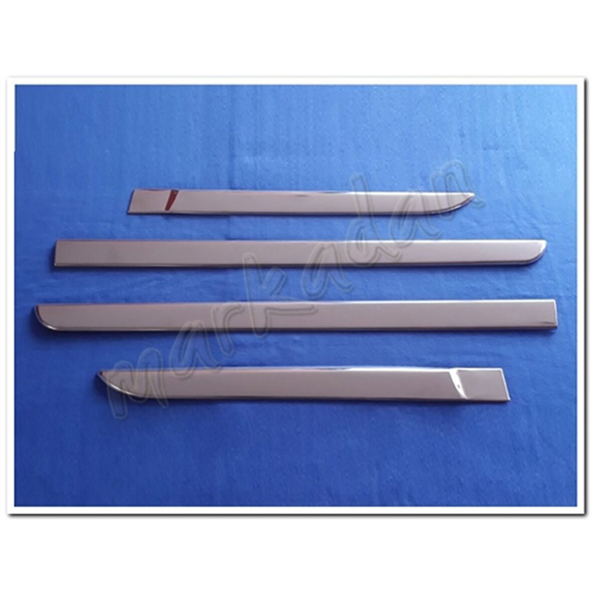 Renault Megane 2 Sedan Krom Yan Kapı Çıtası 2004-2010 4 Parça Paslanmaz Çelik