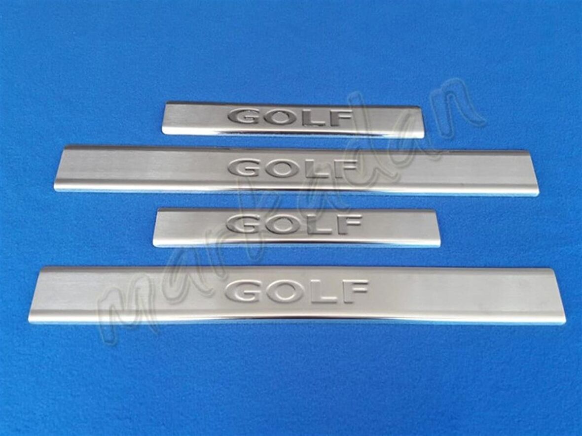 VW Golf 6 Krom Kapı Eşiği 2009-2012 4 Parça Paslanmaz Çelik