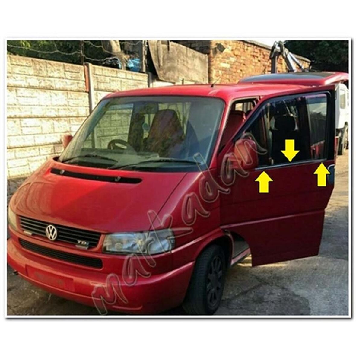 VW T4 Transporter Krom Cam Çıtası 1995-2003 2 Parça Paslanmaz Çelik