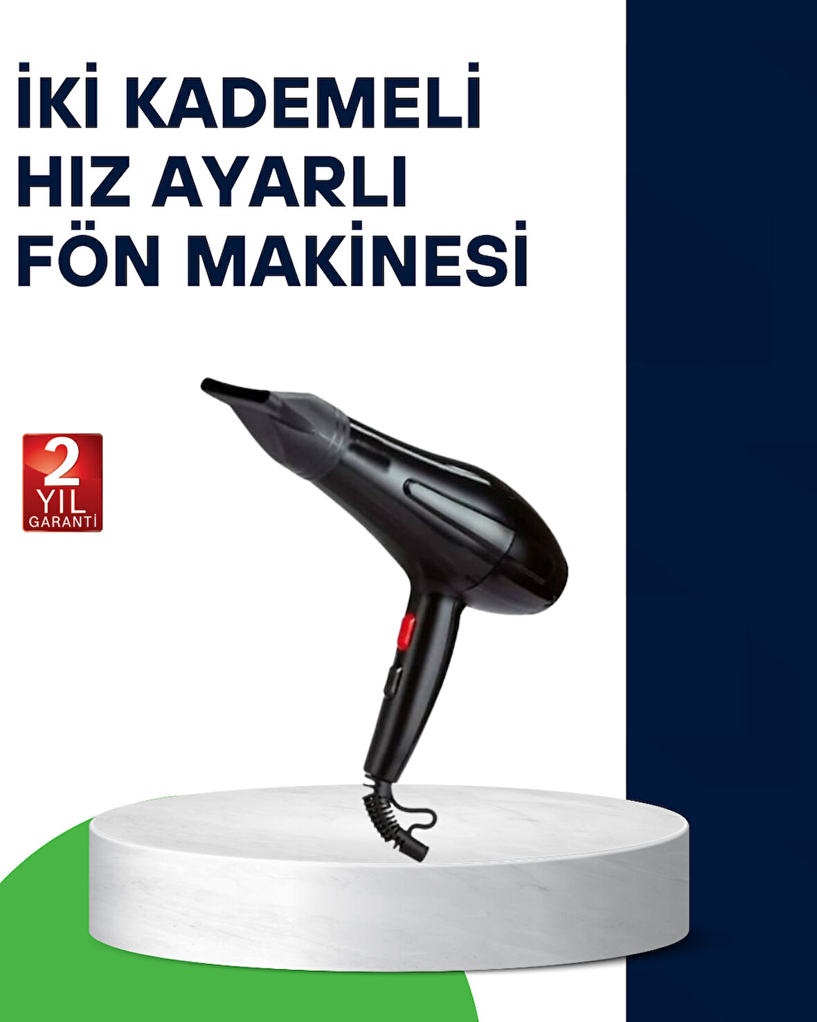 2200W Saç Kurutma Makinesi Soğuk ve Sıcak Üfleme Fonksiyonlu