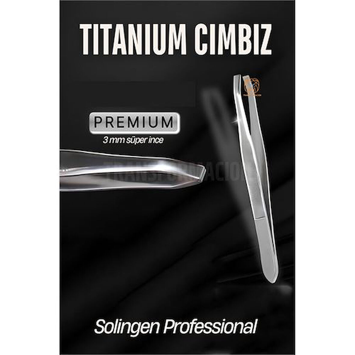 HSNET 3 mm İnce Uçlu Cımbız Titanyum Çelik Solingen Professional